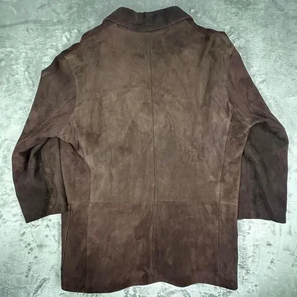 Robert Talbott Women’s Brown Suede Coat - Picture 2 of 8